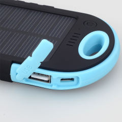 4000 MAh Mini Waterproof Solar Energy Power Bank