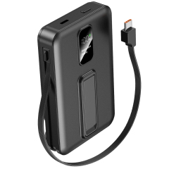 Magnetic Wireless Charger Phone Power Banks With Two Charging Cable