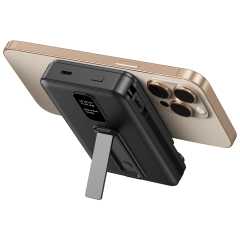 Magnetic Wireless Charger Phone Power Banks With Two Charging Cable