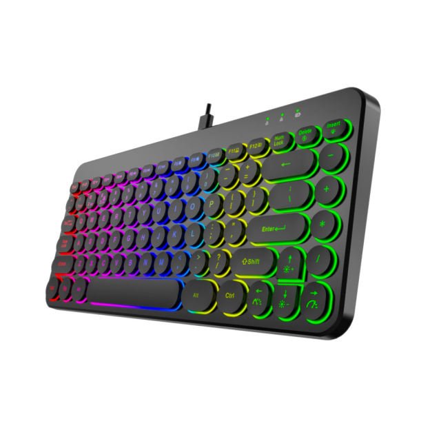 Wireless/Wired 2.4G  Office Computer Keyboard With RGB Light