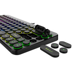 Wireless/Wired 2.4G  Office Computer Keyboard With RGB Light