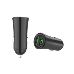 12v 24v Aluminum Dual USB Type-C Car  Cigarette Lighter Charger