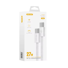 PD 27W Nylon Braided Fast Charging Cable 3A Type C to Type C