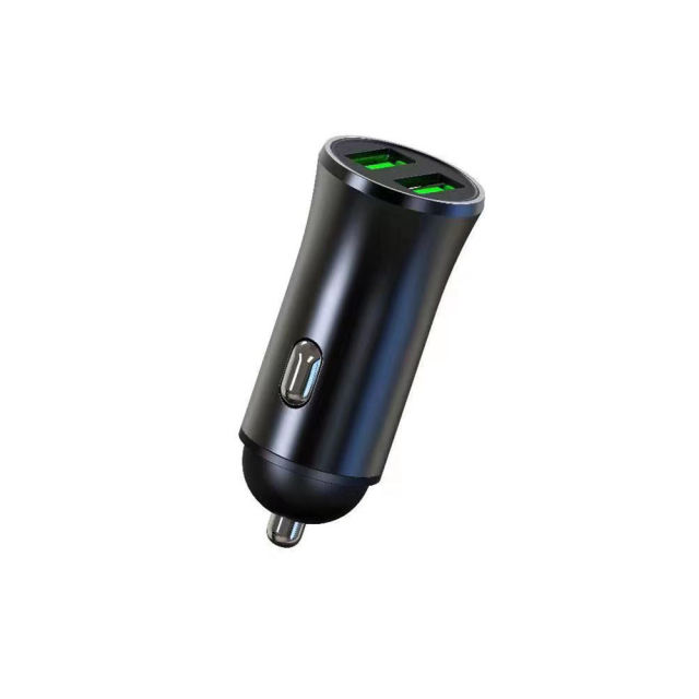 12v 24v Aluminum Dual USB Type-C Car  Cigarette Lighter Charger