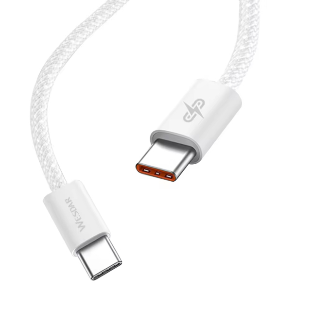 PD 27W Nylon Braided Fast Charging Cable 3A Type C to Type C