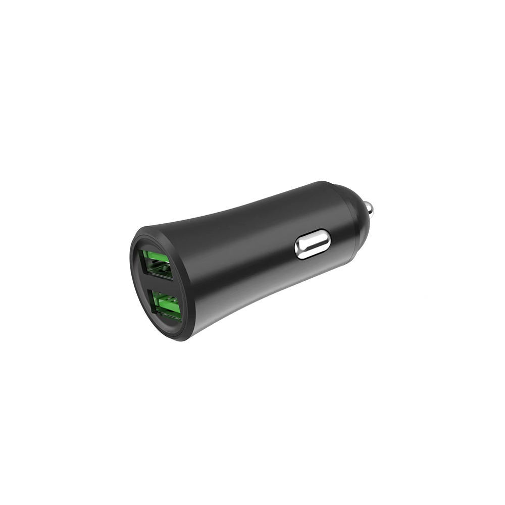 12v 24v Aluminum Dual USB Type-C Car  Cigarette Lighter Charger