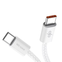 PD 27W Nylon Braided Fast Charging Cable 3A Type C to Type C