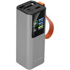 Portable 20000mAh Power Bank With Outdoor LED Light Lanyard