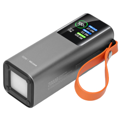 Portable 20000mAh Power Bank With Outdoor LED Light Lanyard
