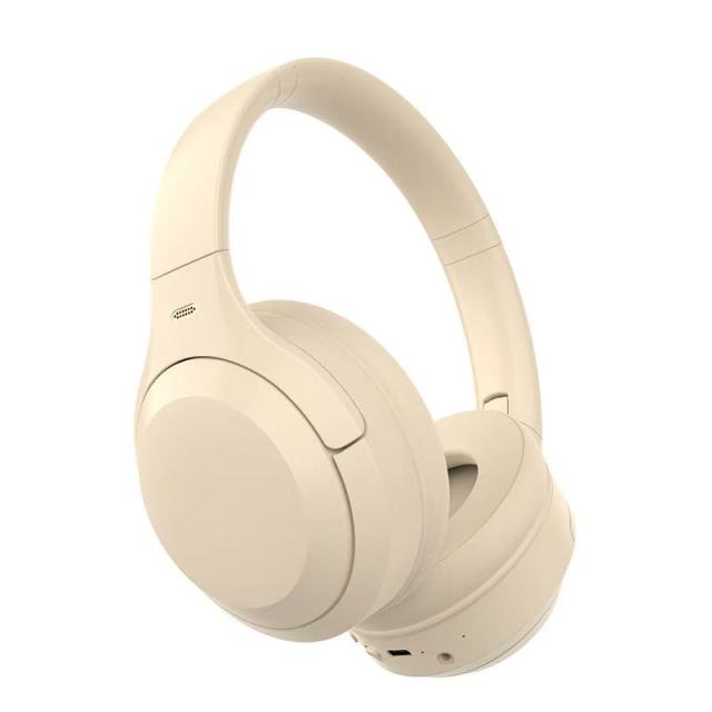 ANC Headsets Noise Cancellation Pu Leather Earmuffs Surround Sound