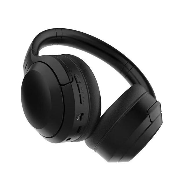 ANC Headsets Noise Cancellation Pu Leather Earmuffs Surround Sound