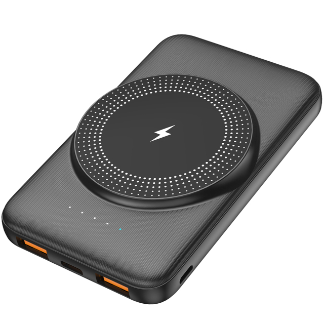 Wireless Phone Charger Power Bank 5000mAh With Logo Flashing