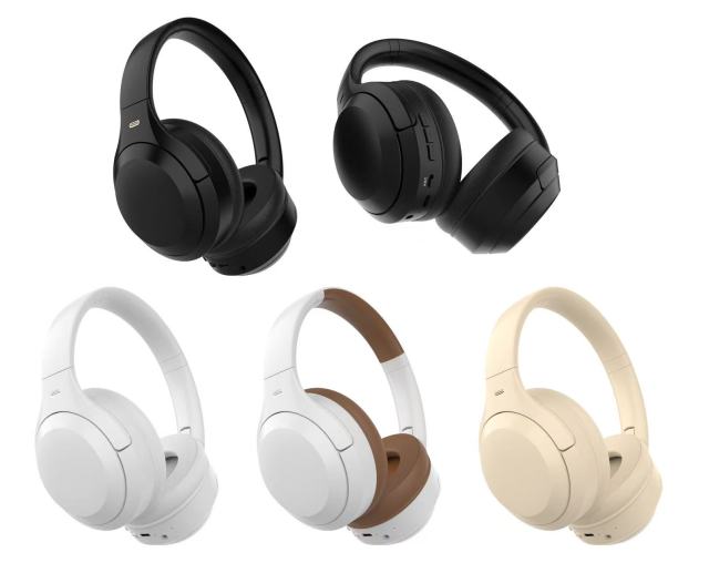 ANC Headsets Noise Cancellation Pu Leather Earmuffs Surround Sound