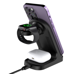 3 in 1 Wireless Charger Stand Eco-friendly 15w 10w 7.5w 5w