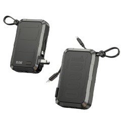 10000mah Fast Charging Power Bank with Built in AC Wall Plug