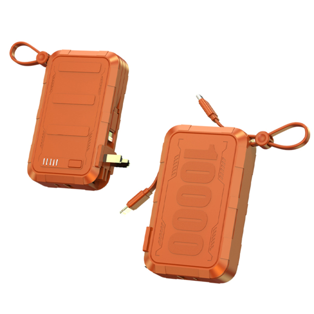 10000mah Fast Charging Power Bank with Built in AC Wall Plug