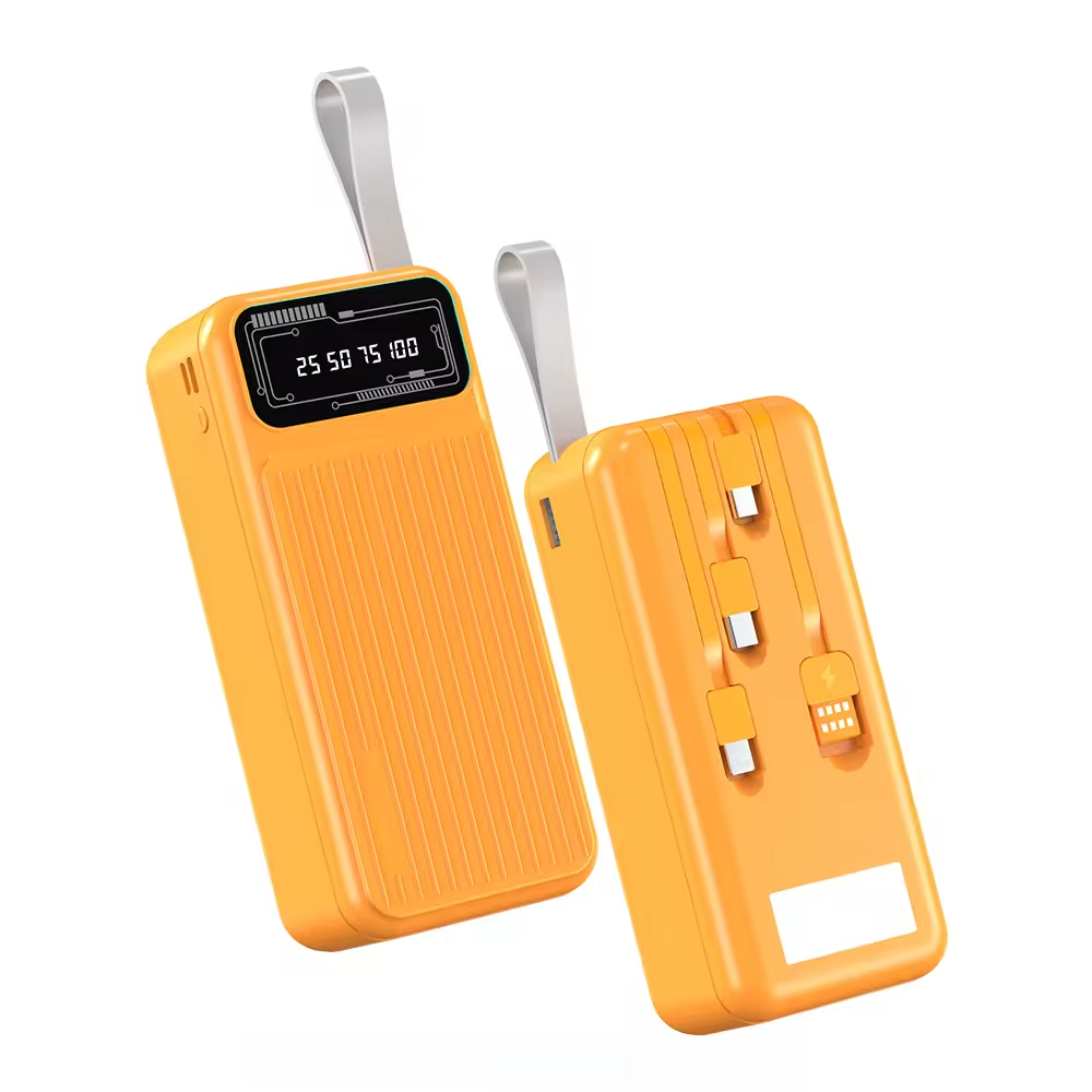 30000mAh Power Bank with Four Charging Cables LED Power Display