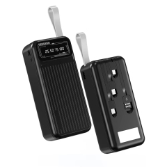 30000mAh Power Bank with Four Charging Cables LED Power Display