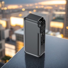 10000mAh Capacity Power Bank Fast Charging with Dual Cable US Plug