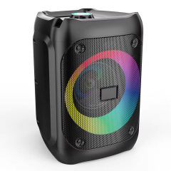 Wireless IPX4  4'' Bluetooth Speakers With RGB Light for Home Party