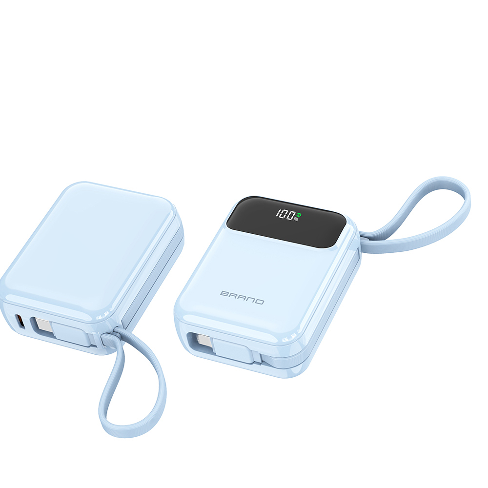 10000mAh Power Banks With Type C Cable LED Power Display