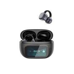 Touchable Wireless Bluetooth 5.4 Ear Clip Earphones With Digital Display