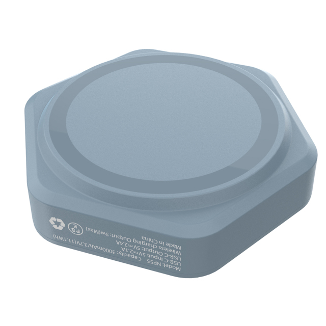 Slim Polygon Power Banks Multiple Colors 3000mAh With Magnetism