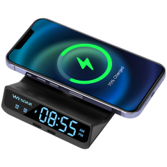 2 in 1 Wireless Charger 15w 10w 7.5w With Alarm Clock