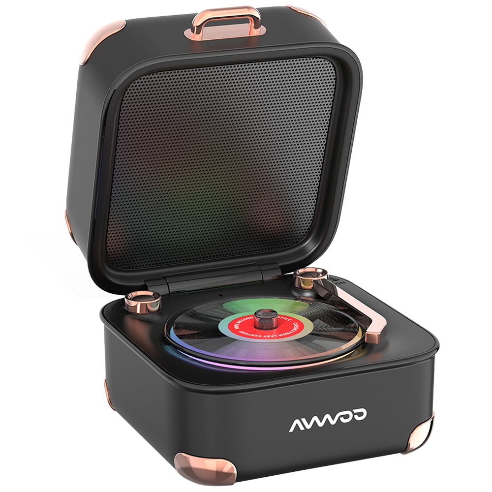 1200mAh Capacity Portable Wireless Bluetooth Speaker RGB Light(Music Boxes Design)