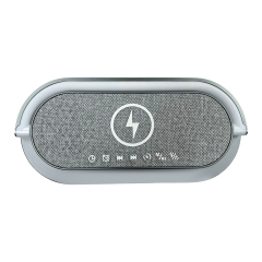 15w Wireless Charger Bluetooth Speaker RGB LED Light Alarm White Noise