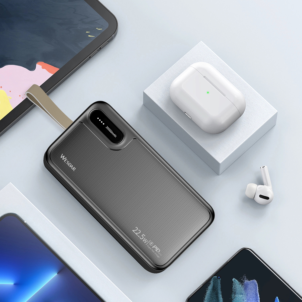 30000mAh Large Capacity Power Bank with Digital Display Screen