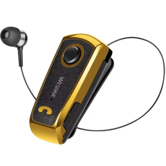 Wireless Bluetooth 5.1 LED Earbuds Retractable Cable Click Vibration Function