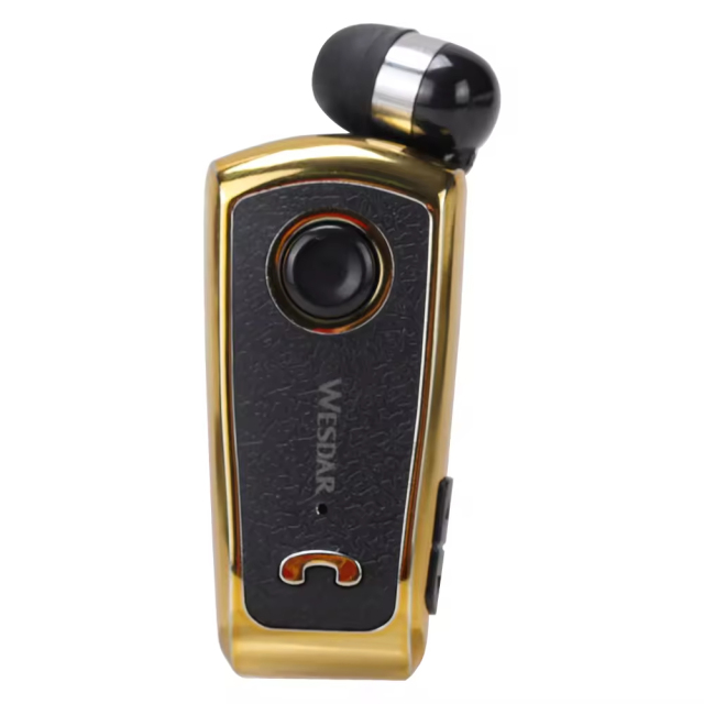 Wireless Bluetooth 5.1 LED Earbuds Retractable Cable Click Vibration Function