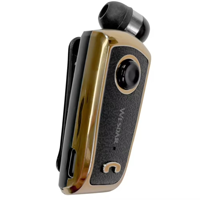 Wireless Bluetooth 5.1 LED Earbuds Retractable Cable Click Vibration Function