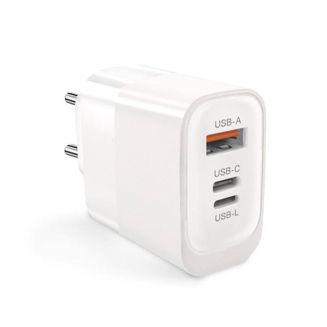 20W Type-C+USB Dual Port Wall Adapter US/EU/UK Plug（CE Certify）