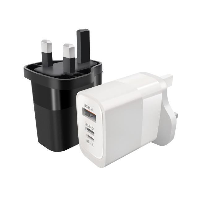 20W Type-C+USB Dual Port Wall Adapter US/EU/UK Plug（CE Certify）