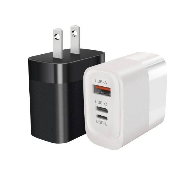 20W Type-C+USB Dual Port Wall Adapter US/EU/UK Plug（CE Certify）