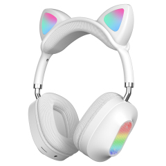 Foldable Cat Ear TWS Wireless Bluetooth Headsets LED Battery Indicator