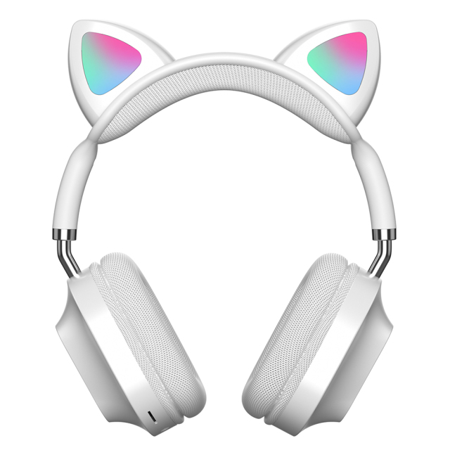 Foldable Cat Ear TWS Wireless Bluetooth Headsets LED Battery Indicator
