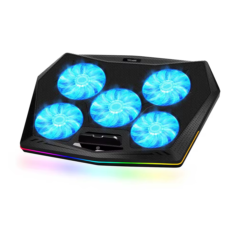 5-Fan Laptop Cooling Pad for Notebook Heat Dissipation