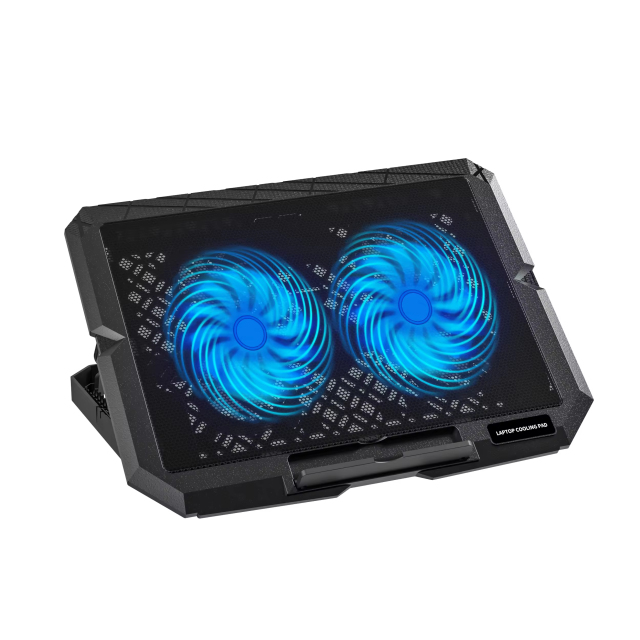 Mute Adjustable Foldable 2 Fans Laptop Cooling Pad