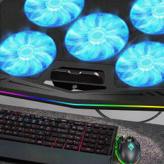5-Fan Laptop Cooling Pad for Notebook Heat Dissipation