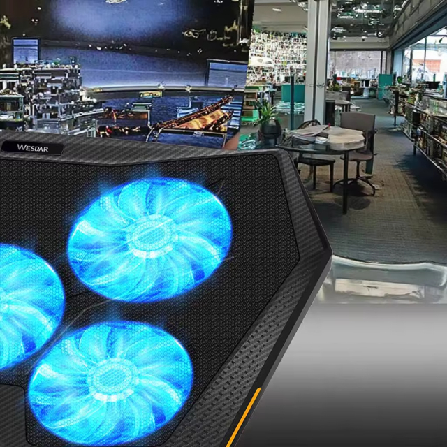 5-Fan Laptop Cooling Pad for Notebook Heat Dissipation