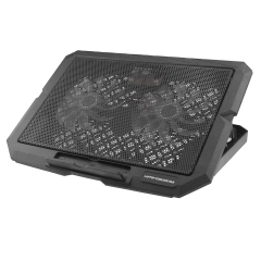 Mute Adjustable Foldable 2 Fans Laptop Cooling Pad