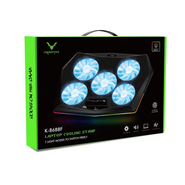 5-Fan Laptop Cooling Pad for Notebook Heat Dissipation