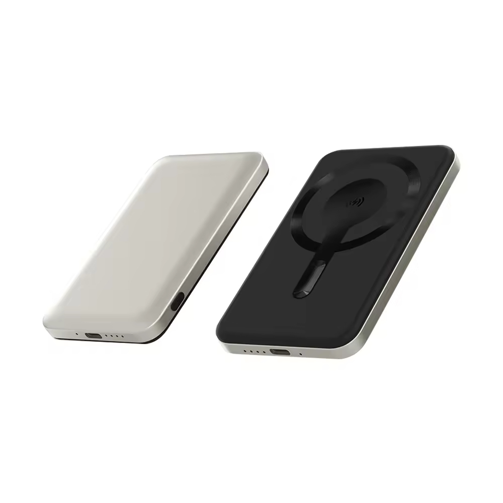 5000mAh 2 In 1 Magnetic Travel Portable Small Power Bank 15W