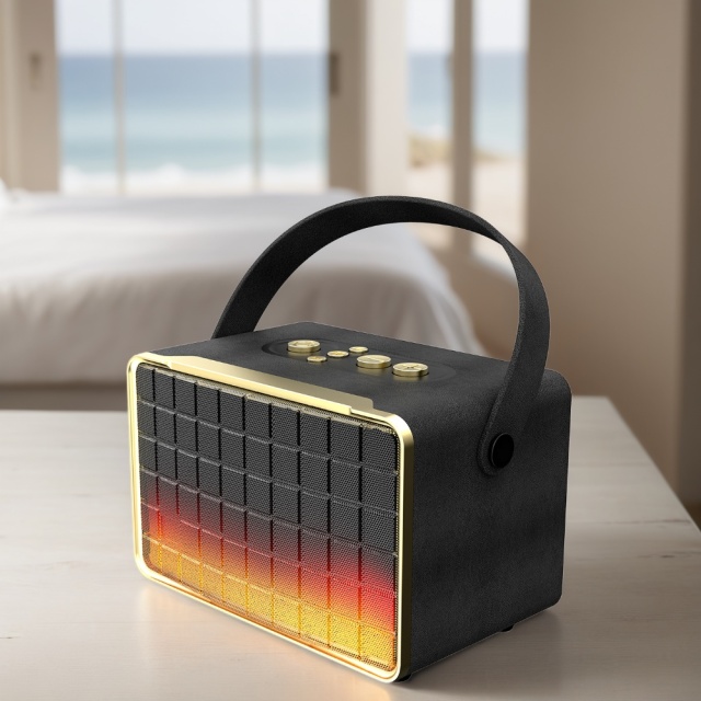 Portable Bluetooth Speaker 6 Keys TWS Radio Model With RGB Light