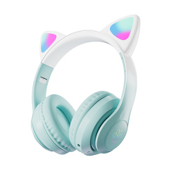 Stylish Cat Over-Ear Gaming Wireless Headphone With RGB Light