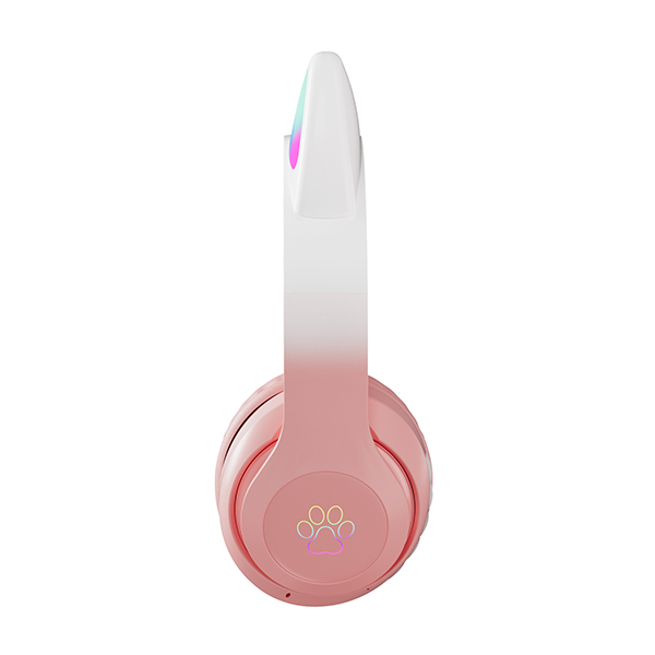 Stylish Cat Over-Ear Gaming Wireless Headphone With RGB Light