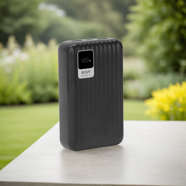 20000 Mah 65W Fast Charging Power Bank With Two Charging Cable